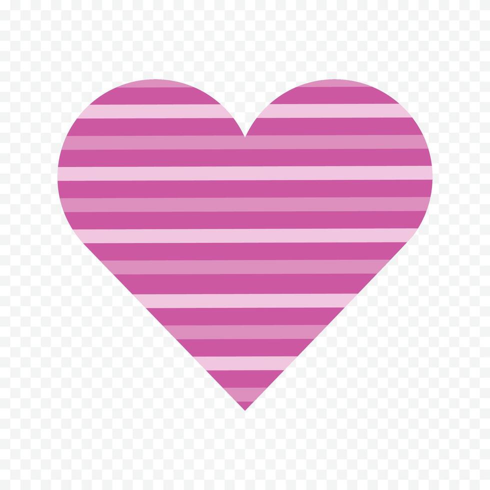 Set Of Line Filled Pixelated Hearts vector