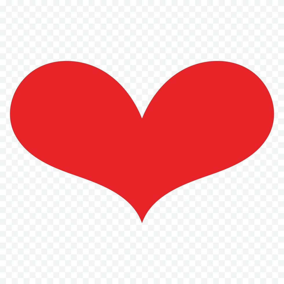 Red heart design on the white vector
