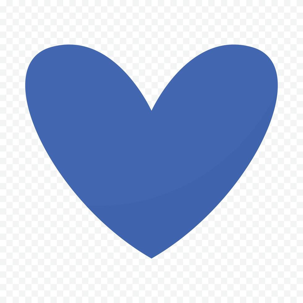 blue heart illustration vector