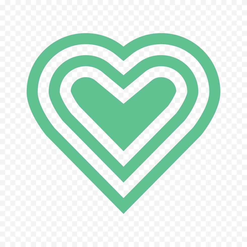 Hand drawn hearts border vector