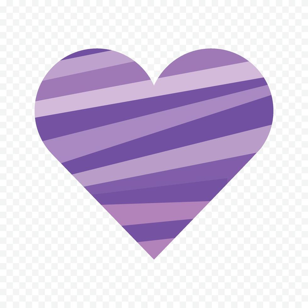 Line Filled Pixelated Heart on white background vector