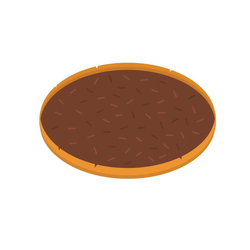 Martabak Pancake Chocolate Cartoon Flat Illustration. Clean Icon Design Element on Isolated White Background vector