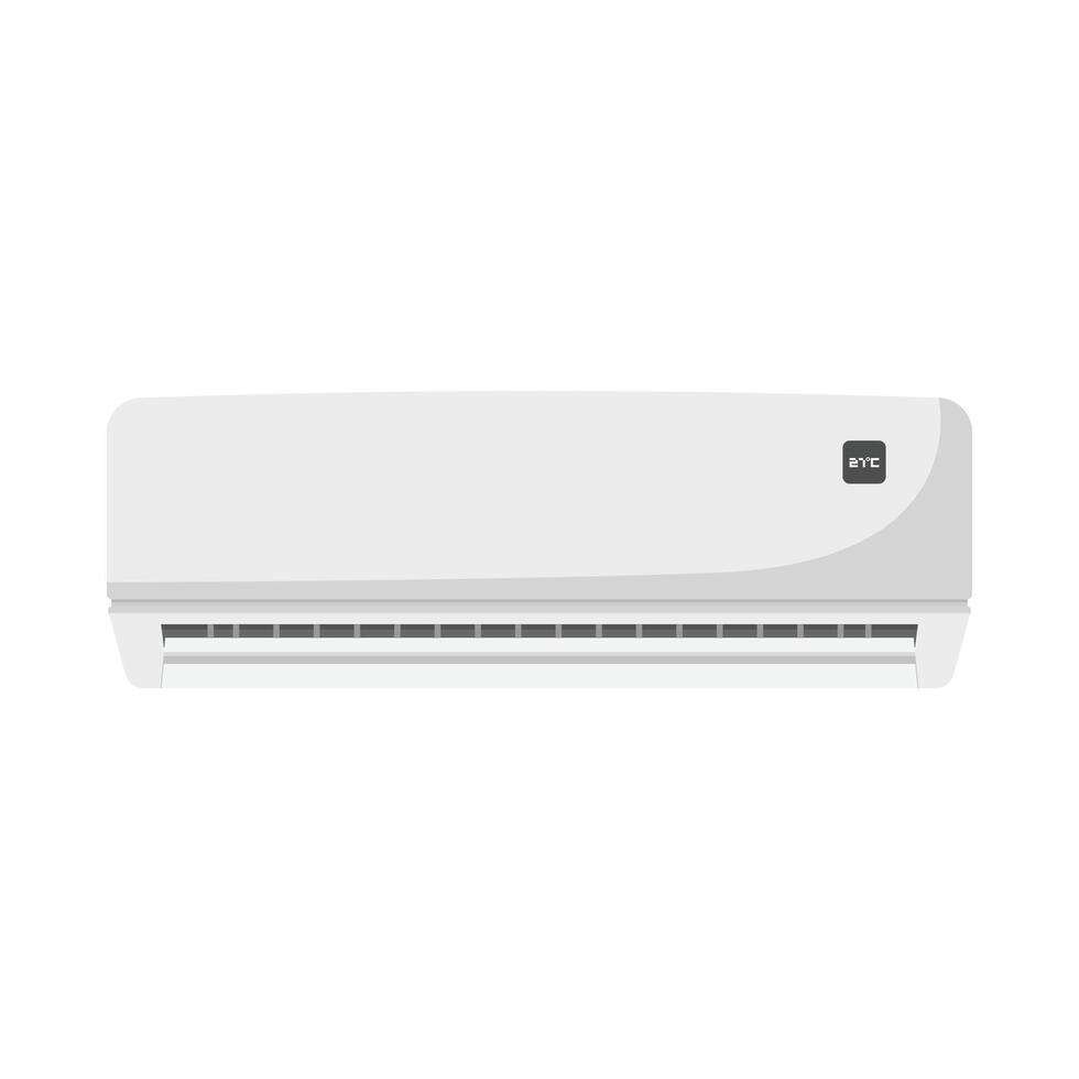 Air Conditioner Flat Illustration. Clean Icon Design Element on Isolated White Background vector