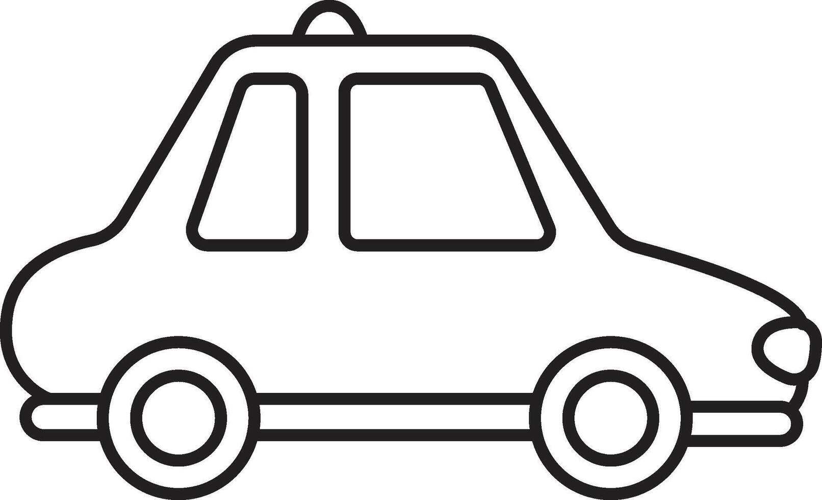 Cab Outline Icon vector