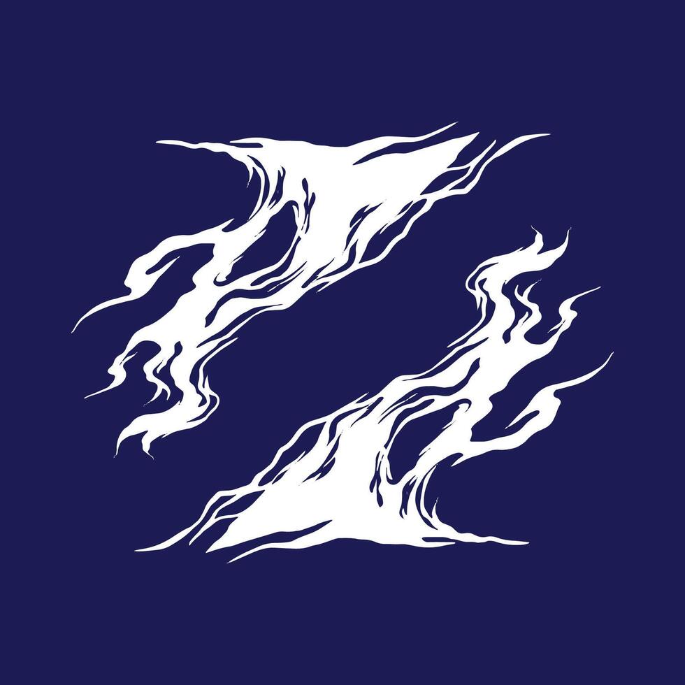 A series of drawings of a smoke vector