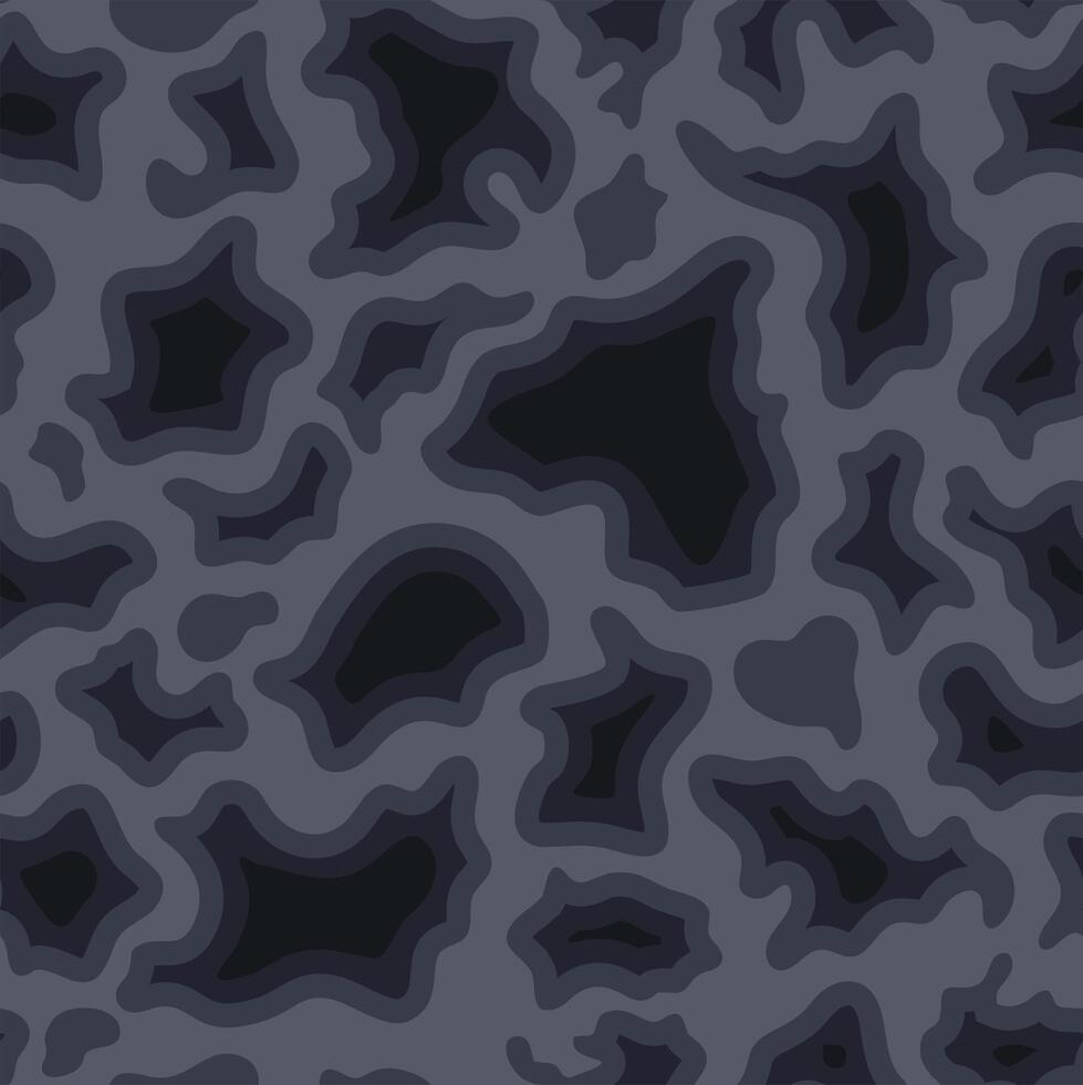 A dark gray and black camouflage pattern vector