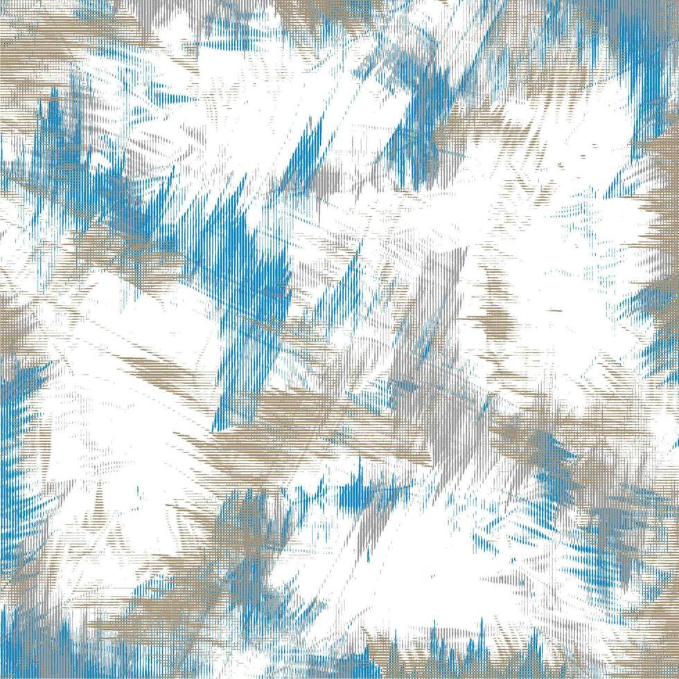 Abstract blue and white paint brush strokes on a white background vector