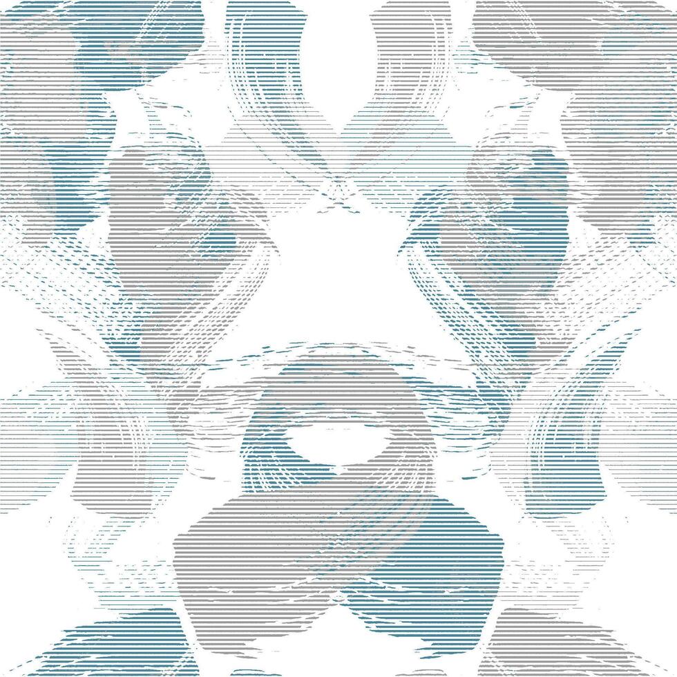 A blue and white abstract pattern with wavy lines vector
