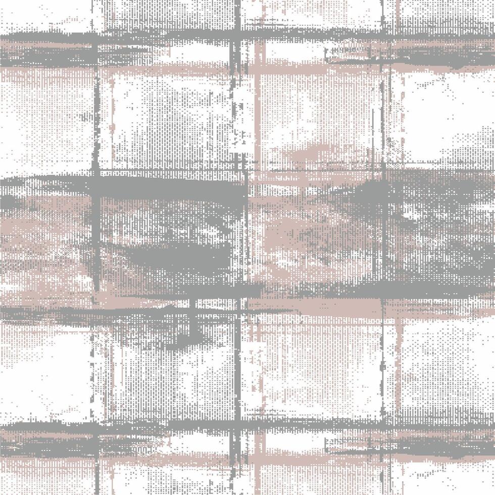 A pink and gray plaid wallpaper with a brush stroke pattern vector