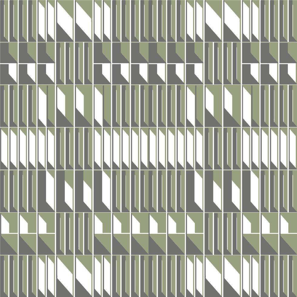 A green and white geometric pattern vector