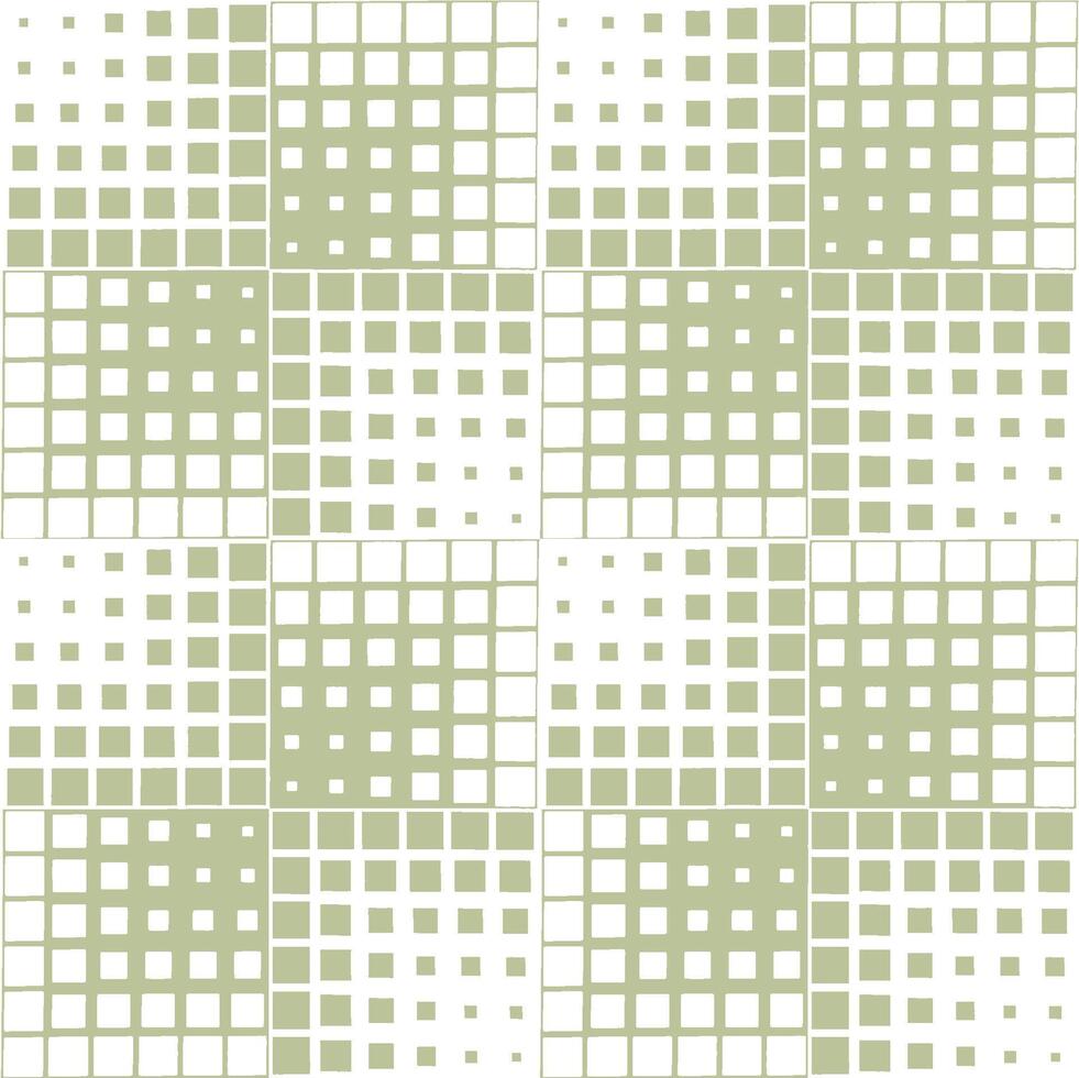 A green and white pattern with squares vector