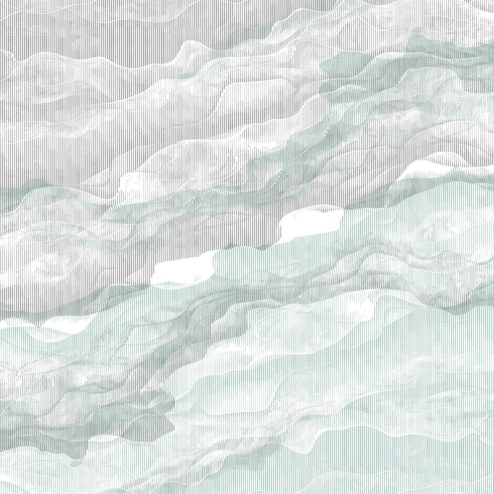 A gray and white abstract pattern with waves vector