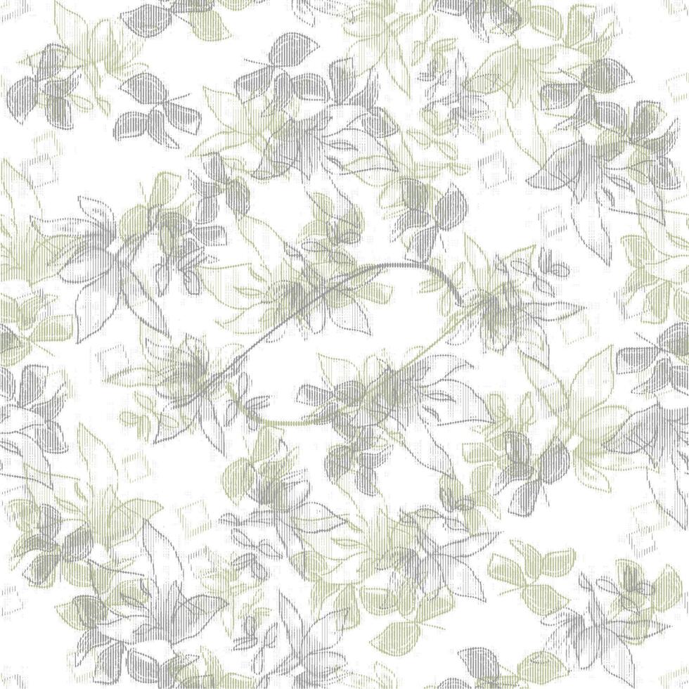 A floral pattern with leaves and flowers vector