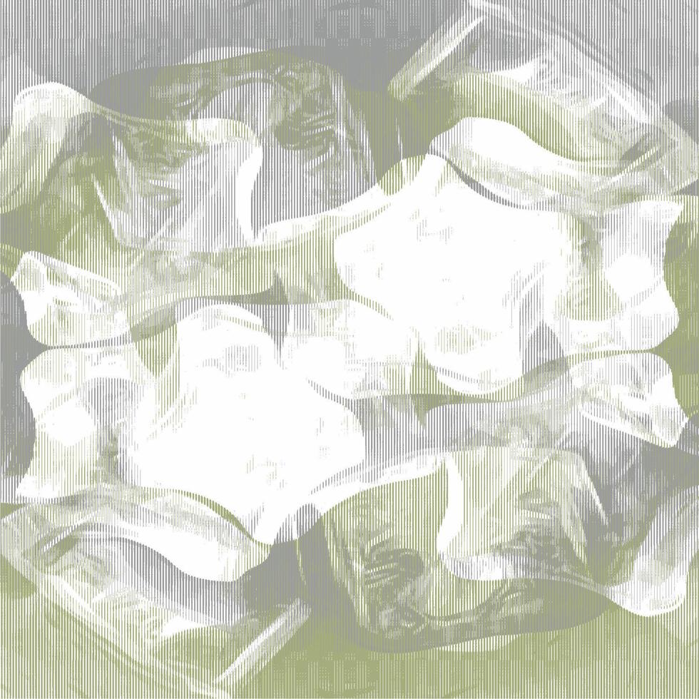 Abstract background with white and green shapes vector