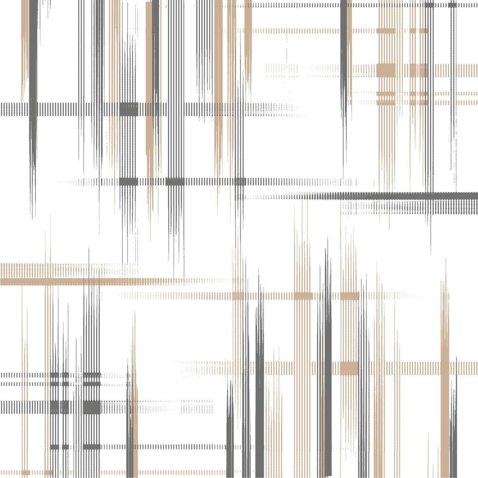 A white and beige plaid pattern vector