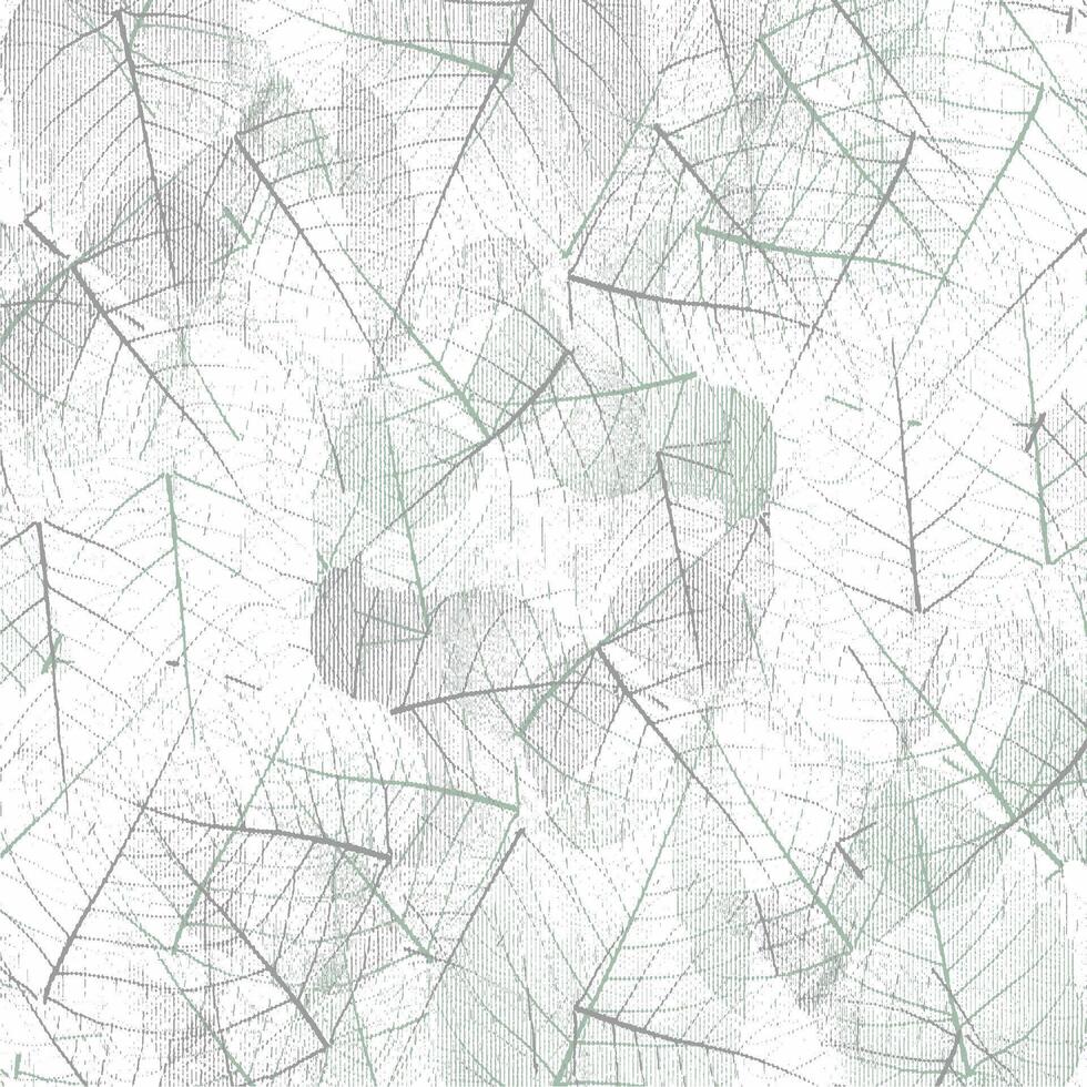 A green and white leaf pattern vector