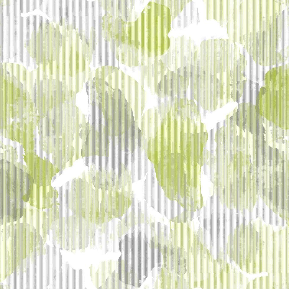 A green and white pattern with watercolor paint vector