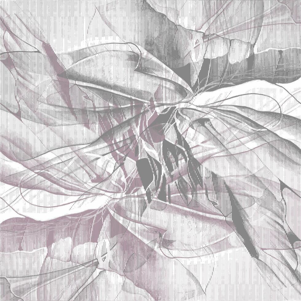 Abstract painting of a flower in purple and white vector
