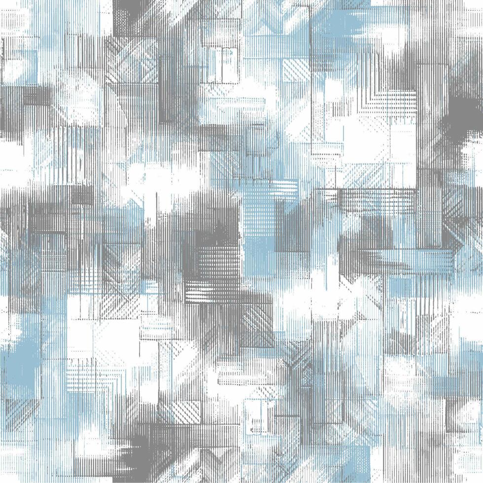 A blue and white abstract wallpaper with squares vector