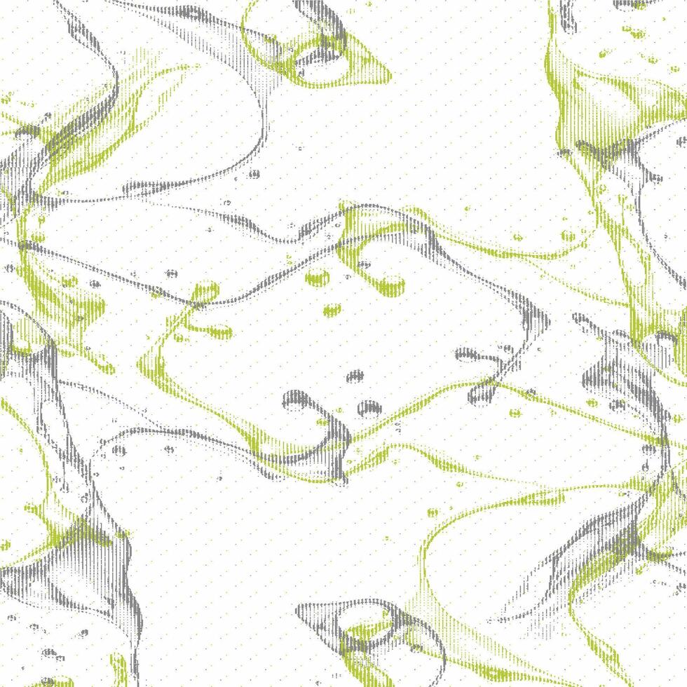 A green and white abstract pattern with a fish vector