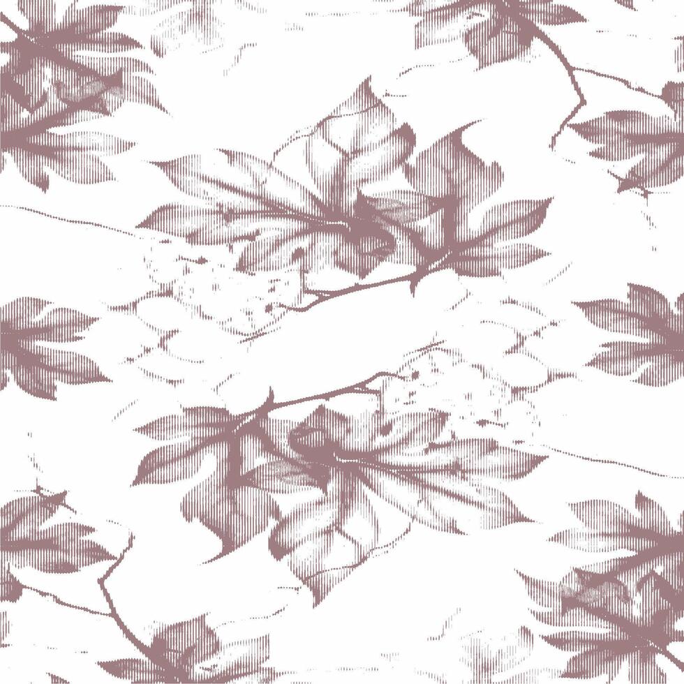 A pattern with leaves and vines on it vector