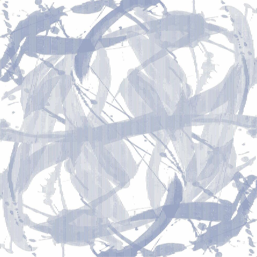 Abstract painting in blue and white with a white background vector