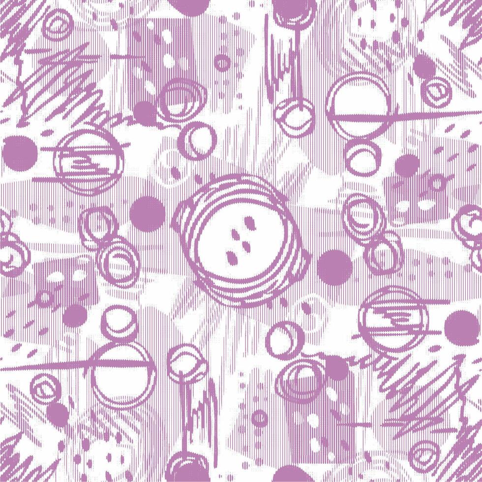 A purple and white pattern with circles and dots vector