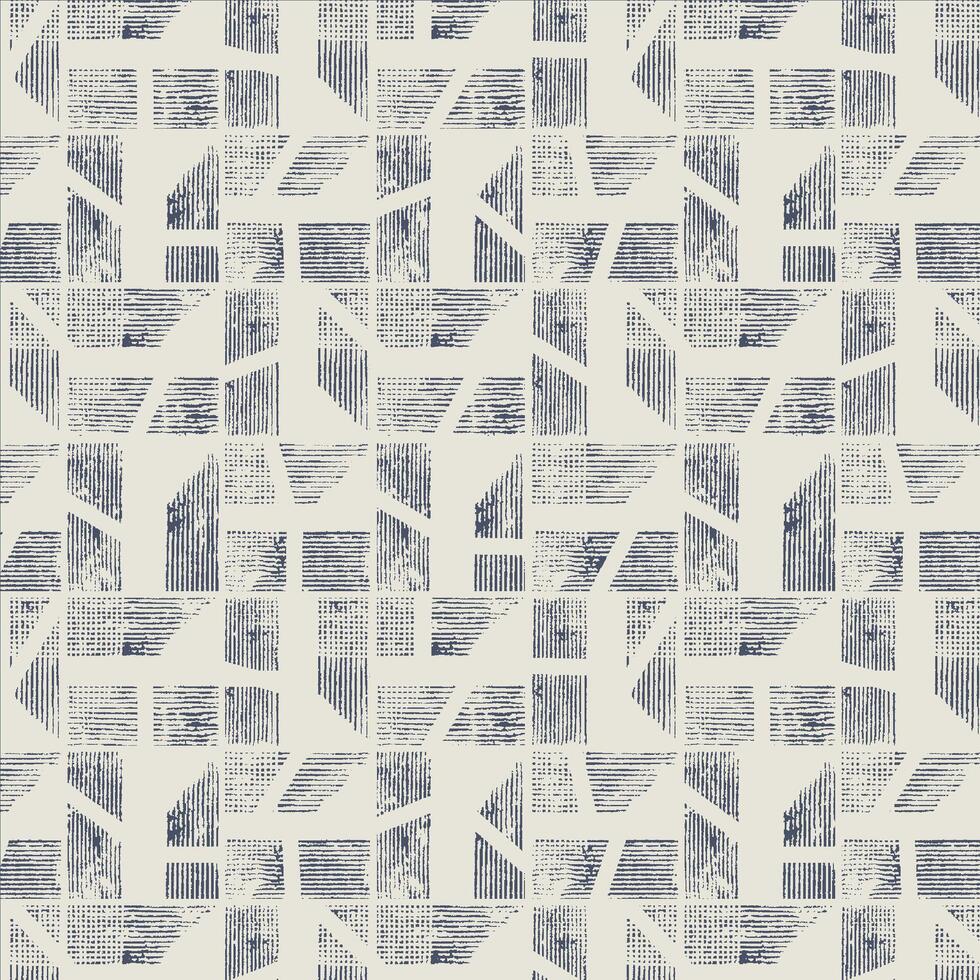 A gray and white pattern with squares and triangles vector