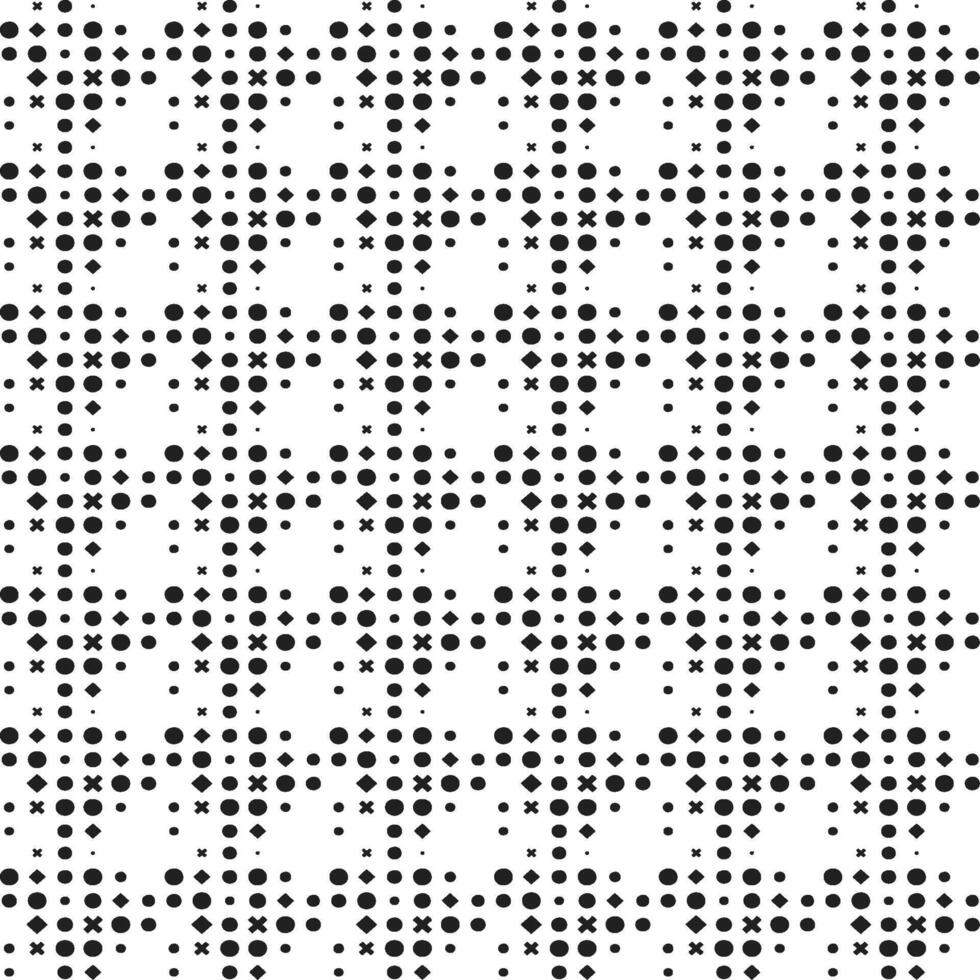 A black and white dotted pattern background vector
