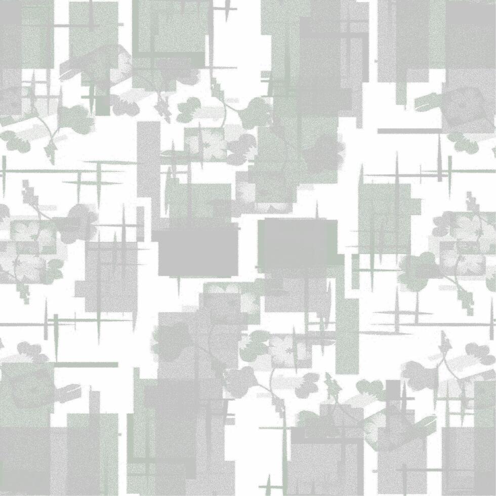 A green and white abstract wallpaper with squares and rectangles vector