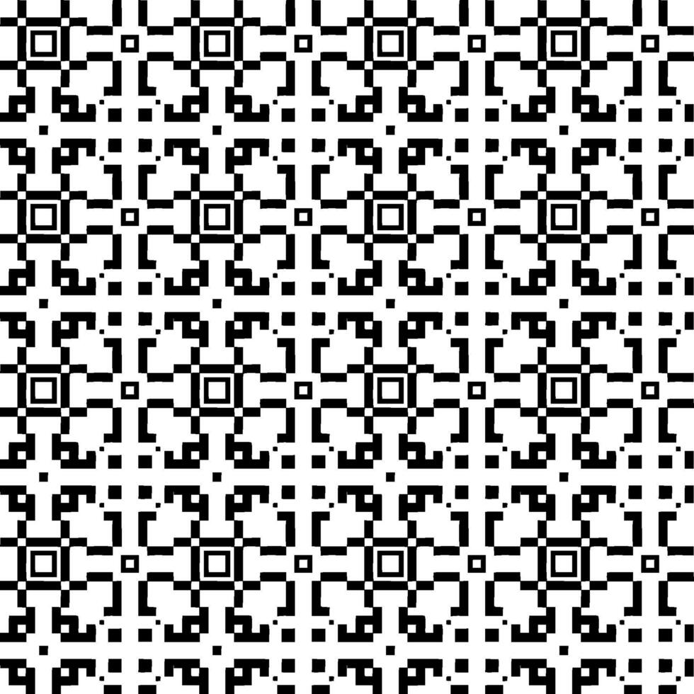 A black and white pattern with squares vector