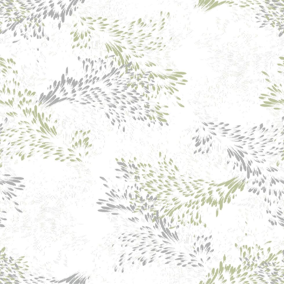 A green and white floral pattern vector
