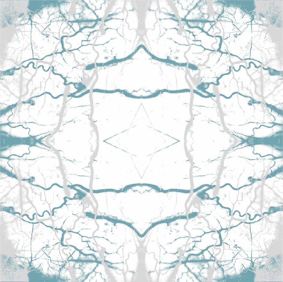 A blue and white abstract pattern with trees vector