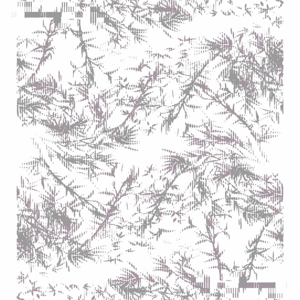 A pattern of purple and white flowers on a white background vector