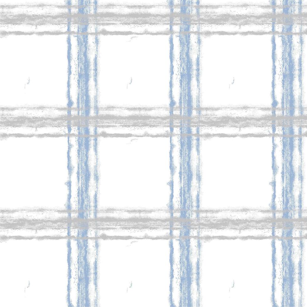 A blue and white plaid pattern vector