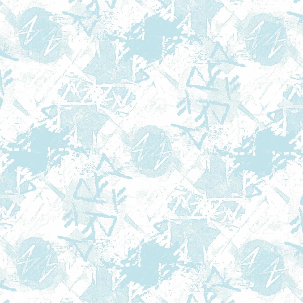 A blue and white pattern with a geometric design vector