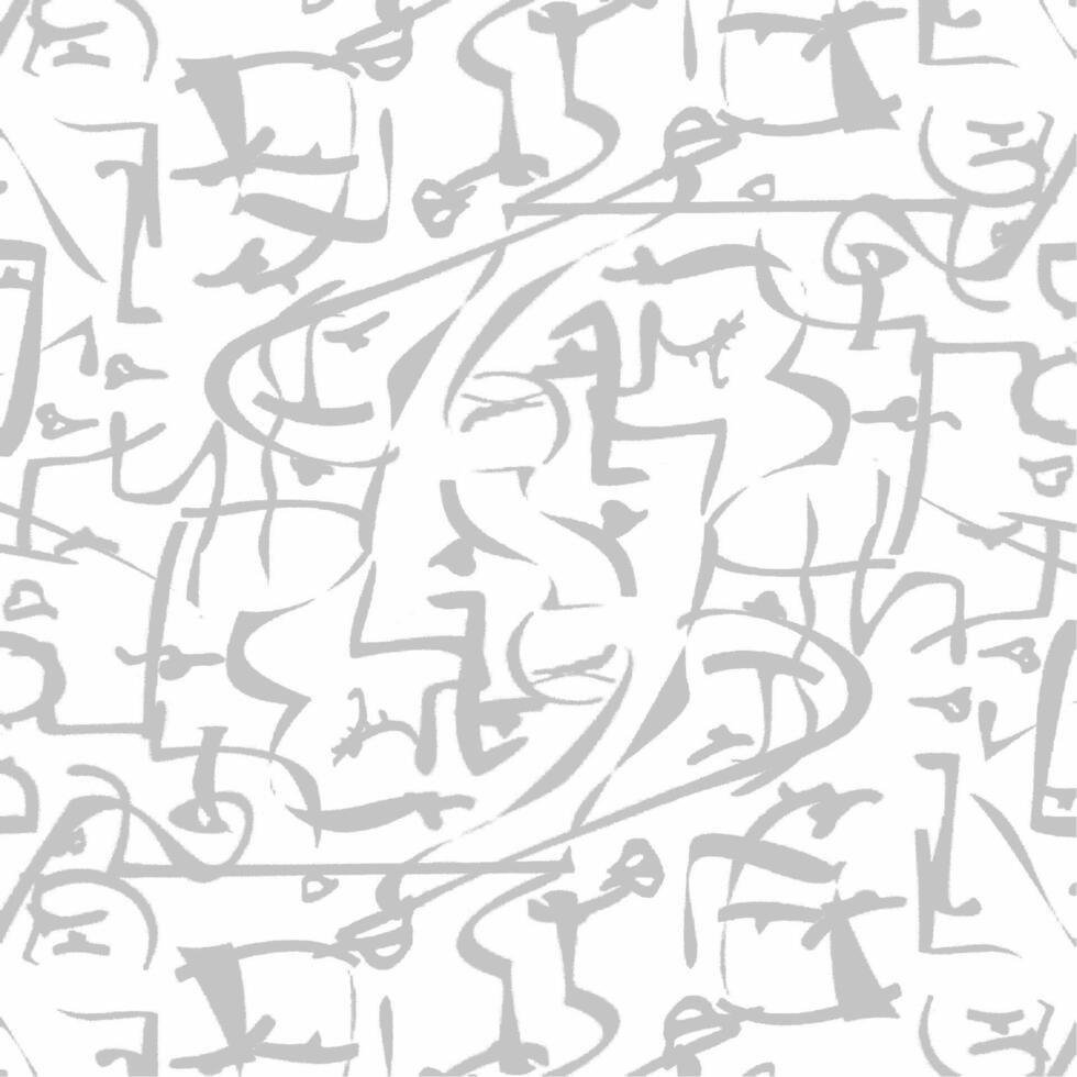 A white and gray abstract pattern with many different shapes vector