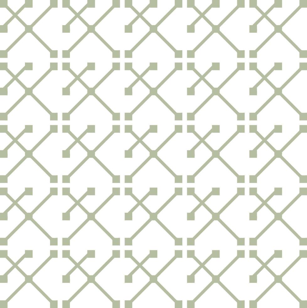 A green and white geometric pattern vector