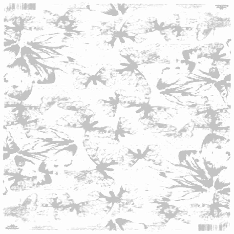 A white and gray pattern with flowers vector