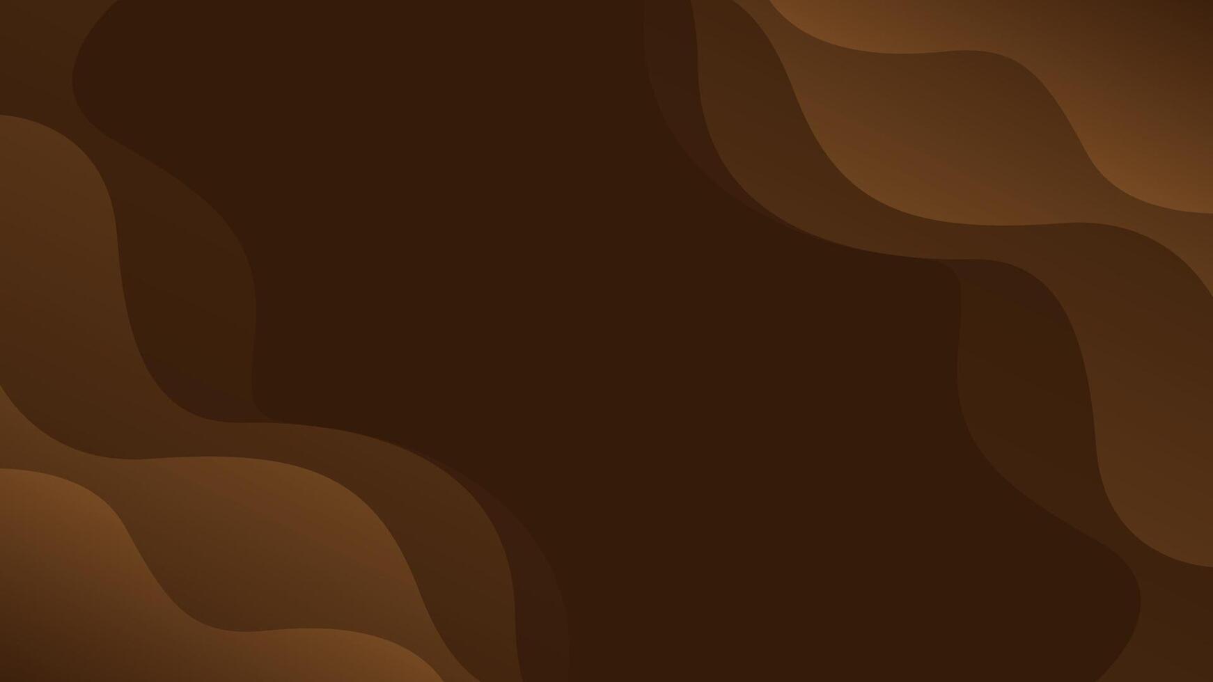 Modern dark brown wave background , abstract fluid wallpaper vector