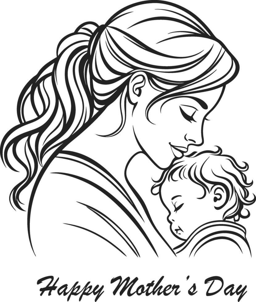 Happy Mother's Day illustration vector