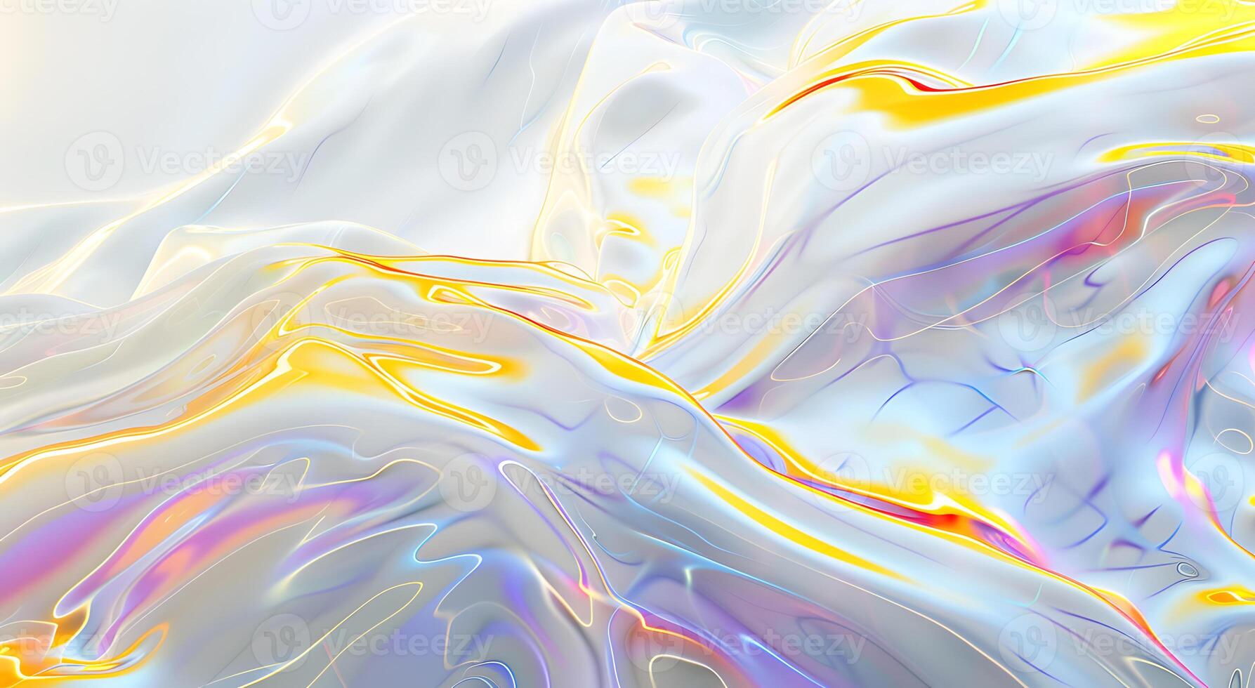Abstract Fluid Art with Bright and Pastel Color Waves photo