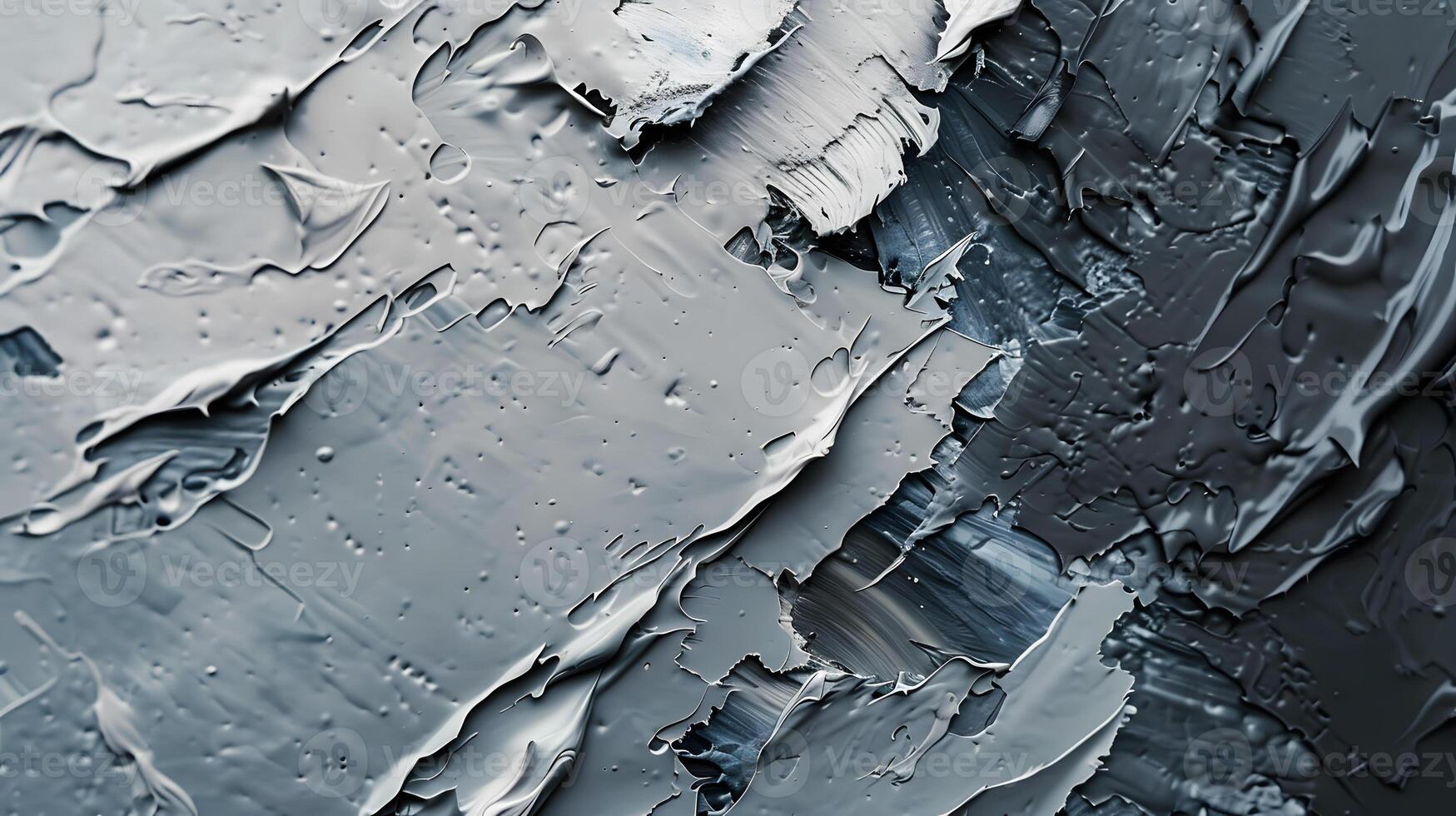 Grayscale Texture with Thick Paint Strokes CloseUp Background photo