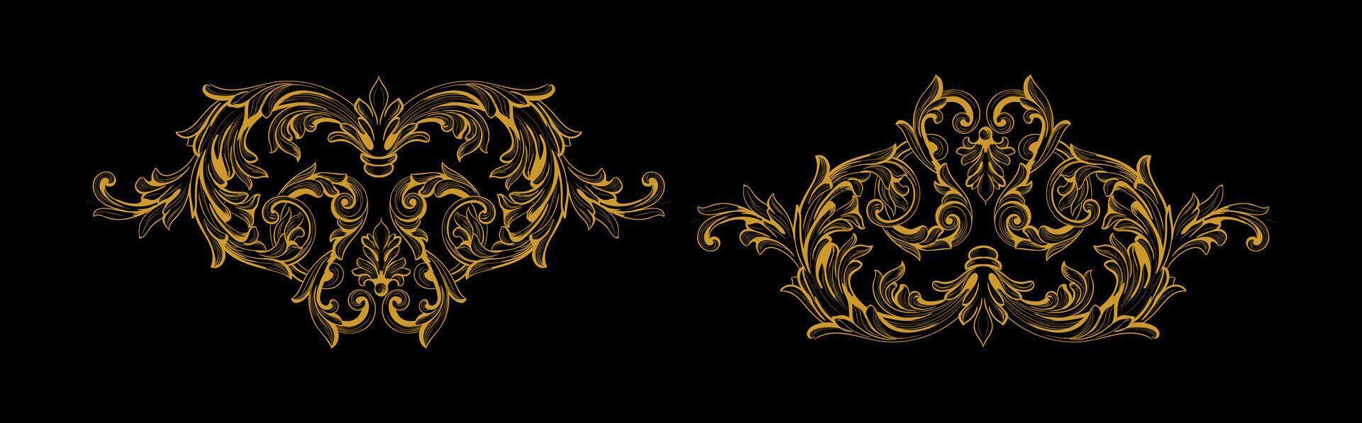Ornamental card design vector