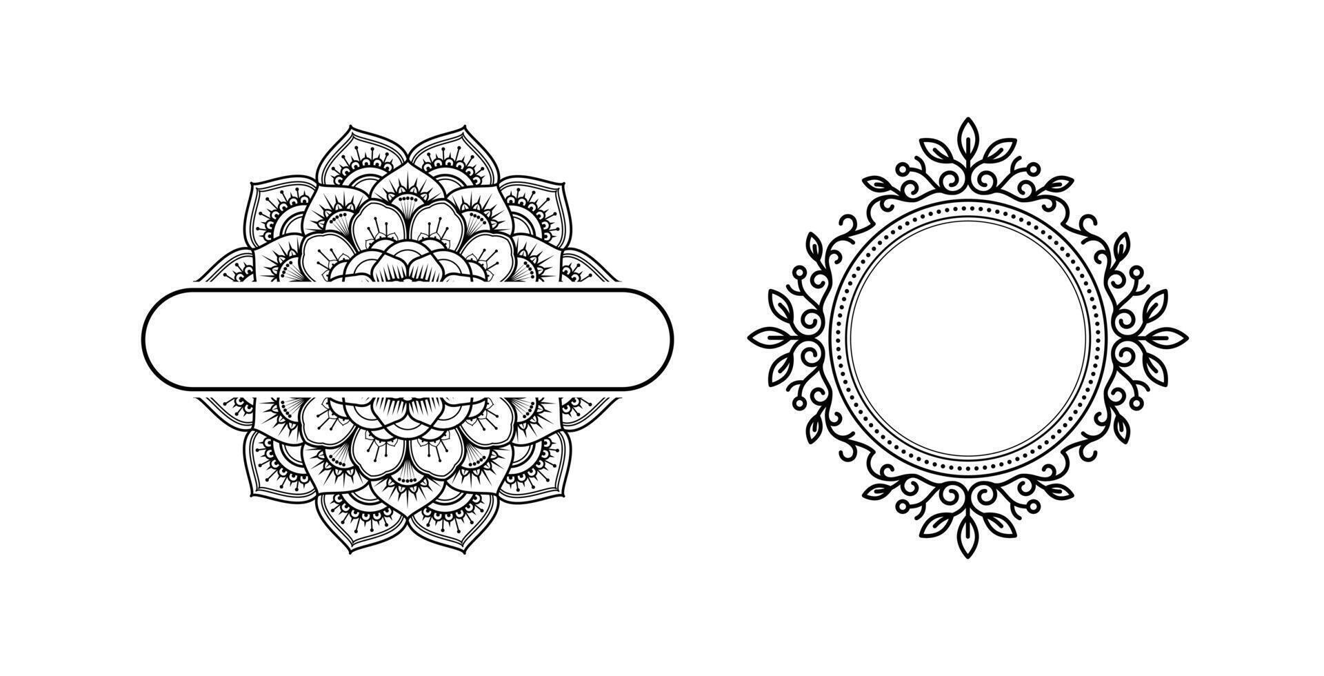 retro vintage graphic design elements for frame, labels, logo art symbols and ornamental on white background. vector
