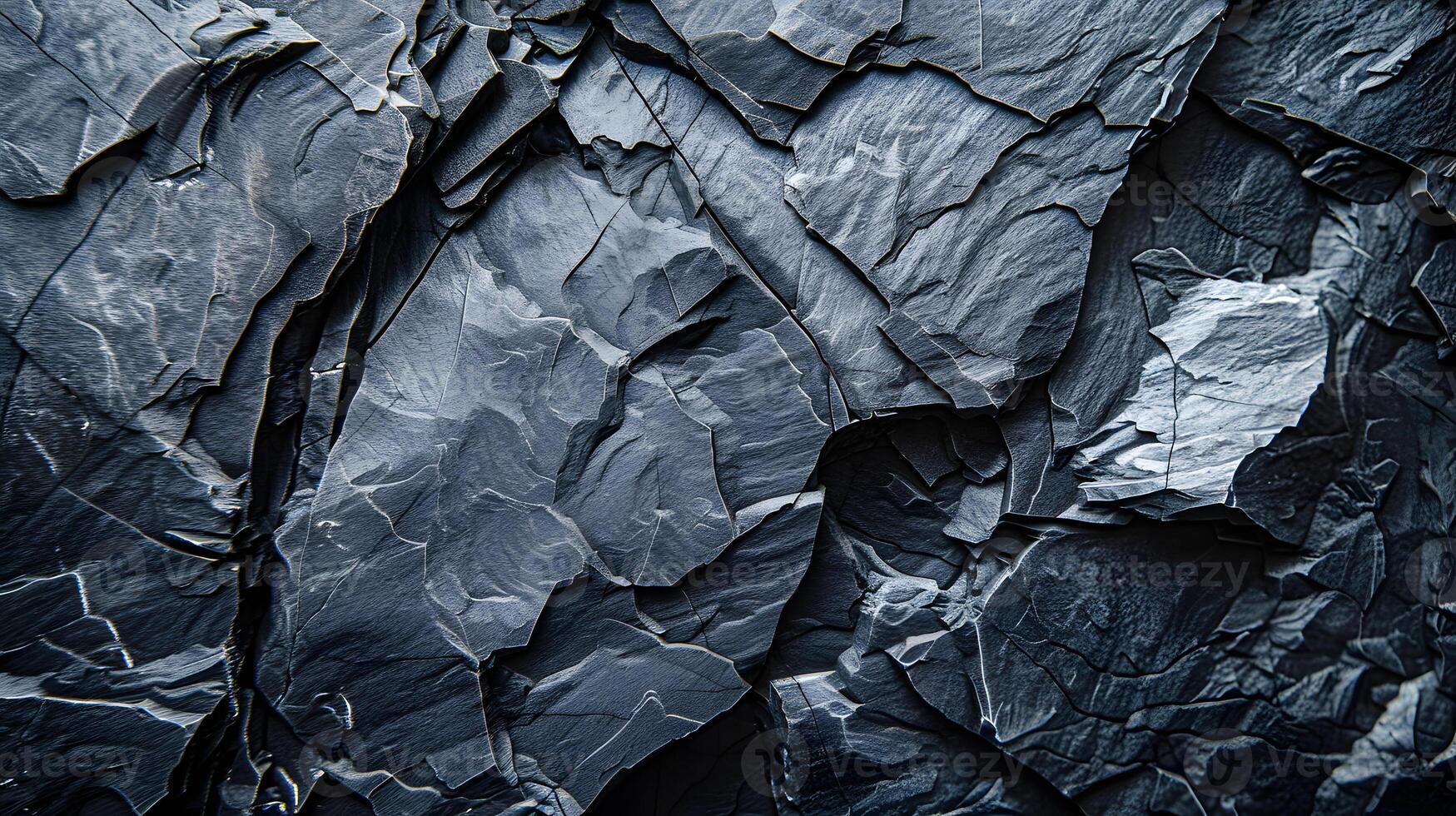 Detailed shot of grey bedrock texture with intricate patterns photo
