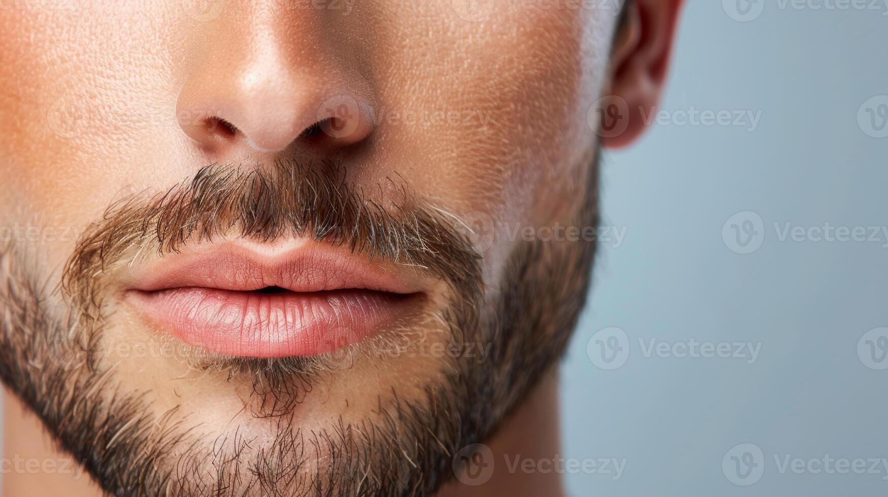A male cosmetologist provides specialized skincare and beard treatment services. Attention is given to enhancing facial features with professional techniques for beauty enhancement. photo