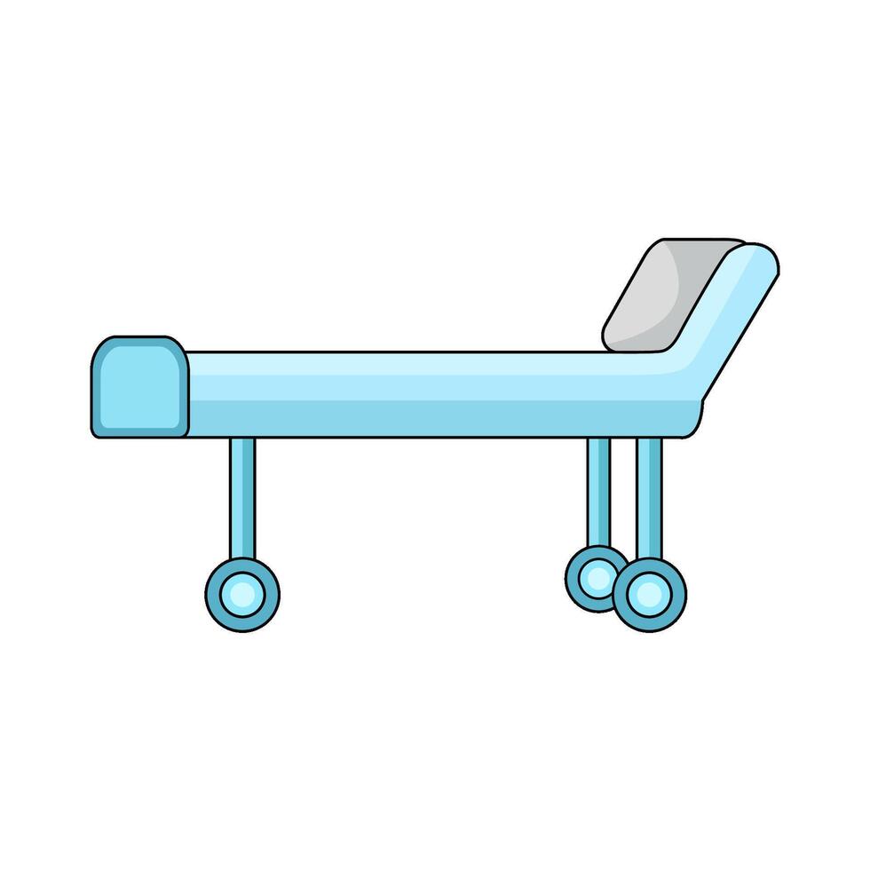 illustration of Hospital Bed vector
