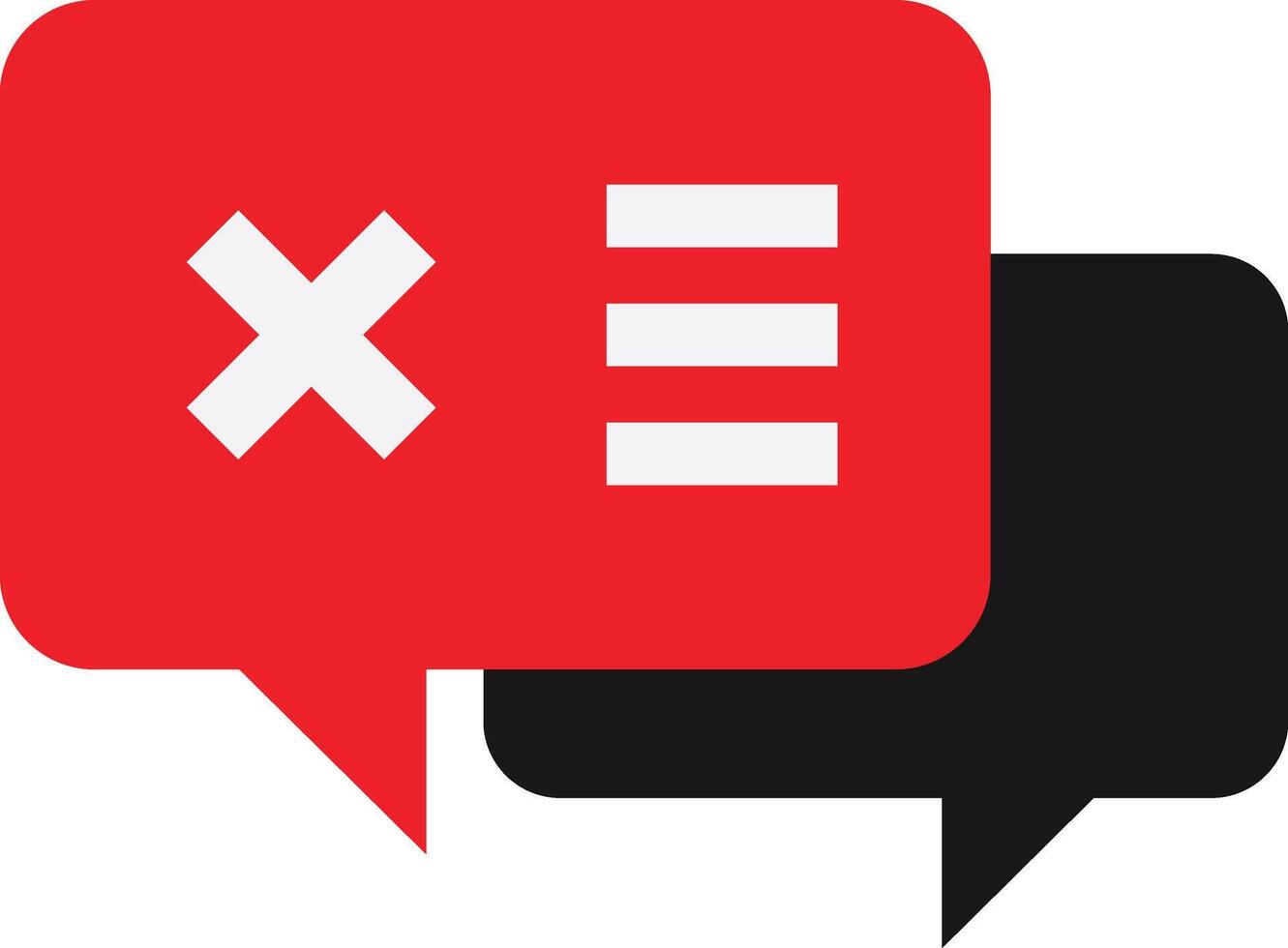 Bad Rejected Feedback Review vector