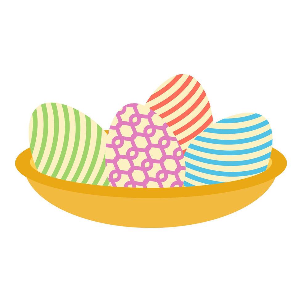 Nowruz holiday eggs Illustration sweet and tradition vector